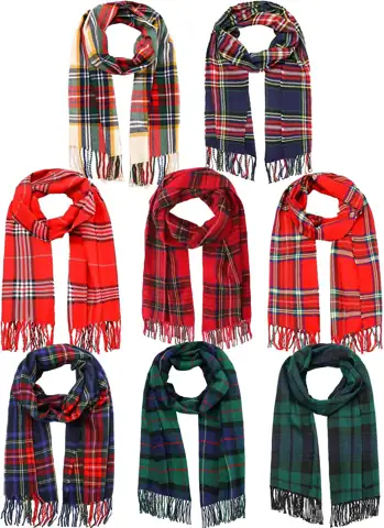 Chicingyou 8 Pcs Christmas Plaid… — Photo 1