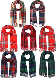 Chicingyou 8 Pcs Christmas Plaid… — Photo 1
