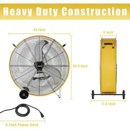 30 in. 3-Speeds Drum Fan… — Photo 2