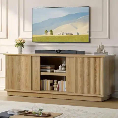 65 in Modern Natural Oak… — Photo 1