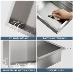 14x12x4 in Waterproof Recessed Shower… — Photo 2