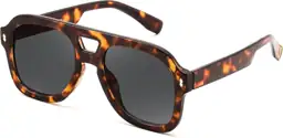 FEISEDY Retro Thick Aviator Sunglasses… — Photo 2