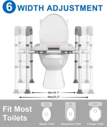 HOMLAND Toilet Seat Riser for… — Photo 2