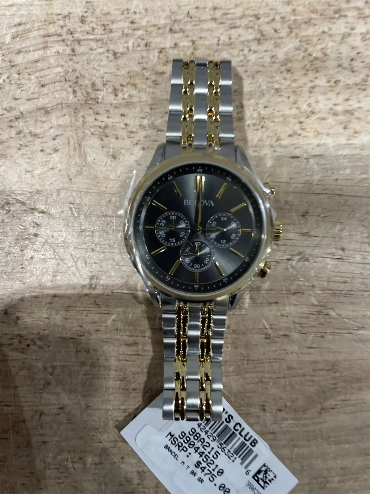 Bulova 3 chronograph watch — Photo 1