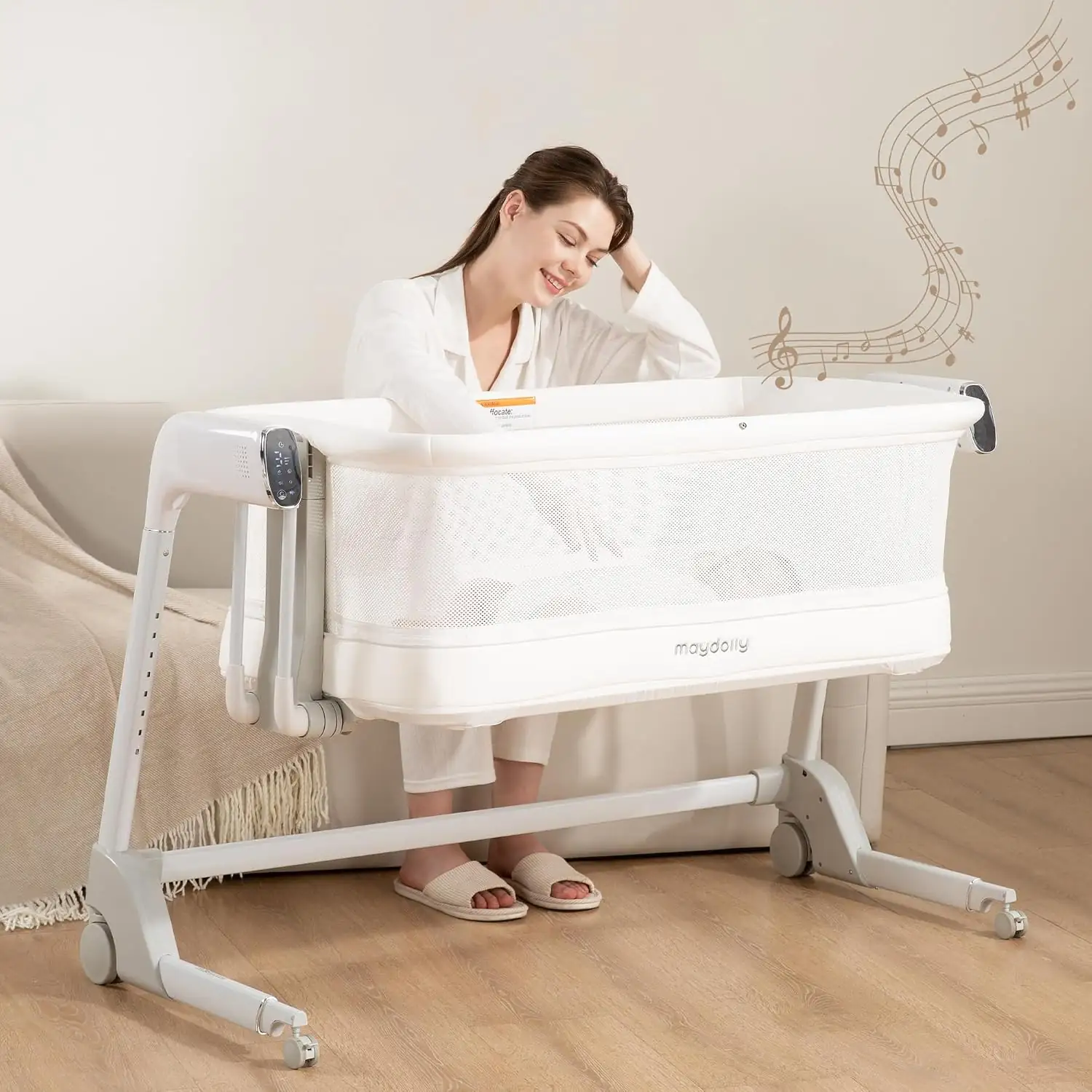 Maydolly Smart Baby Bassinet, Automatic… — Photo 1