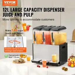 VEVOR Beverage Dispenser, 3 Tanks,… — Photo 2